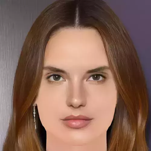 Alessandra Ambrosio Head - No Hair - Low poly head for game