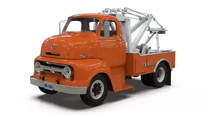 Vintage COE Tow Truck with Holmes 750 Wrecker 