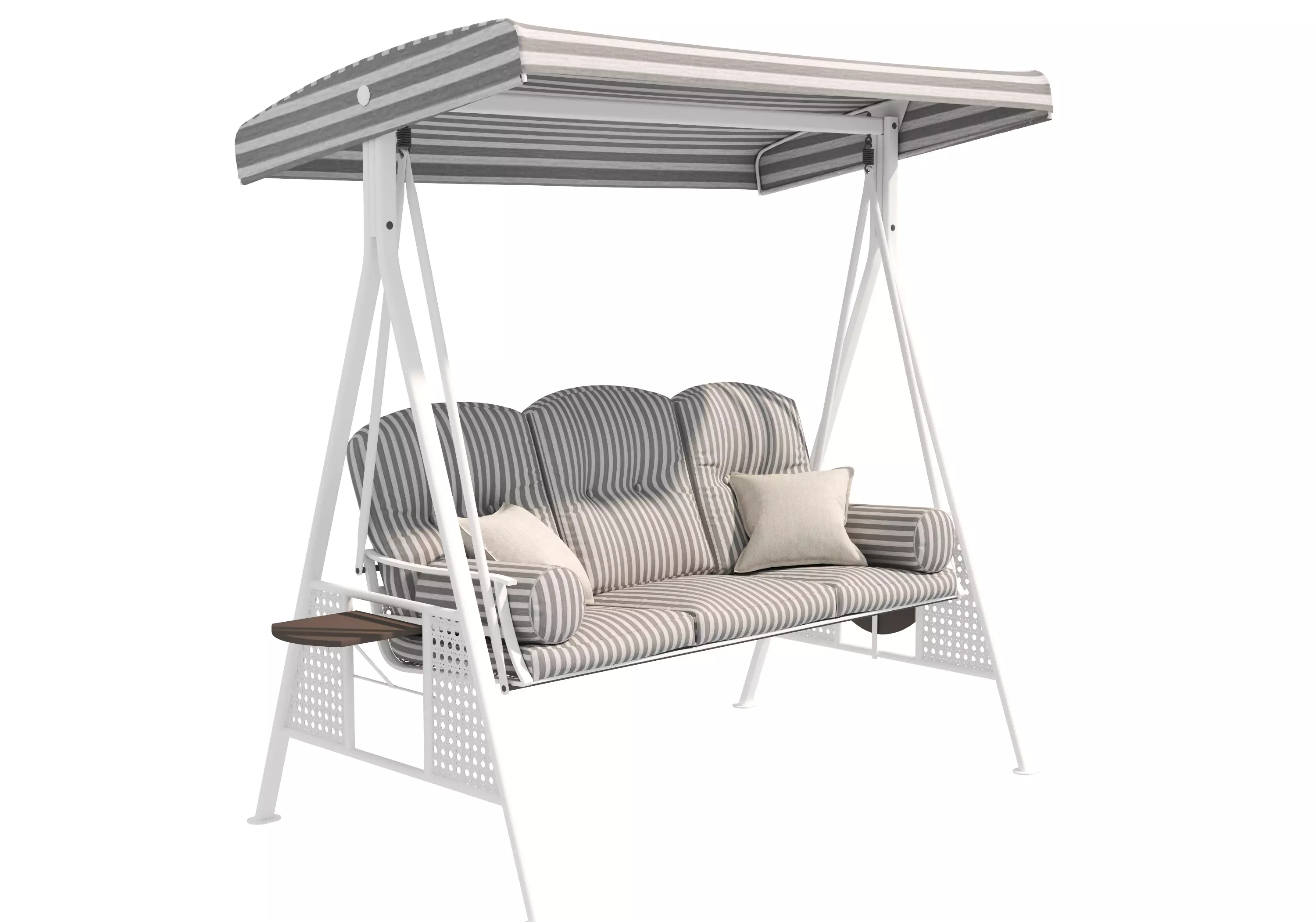 Garden Swing Chair 02 Low-poly 3D model
