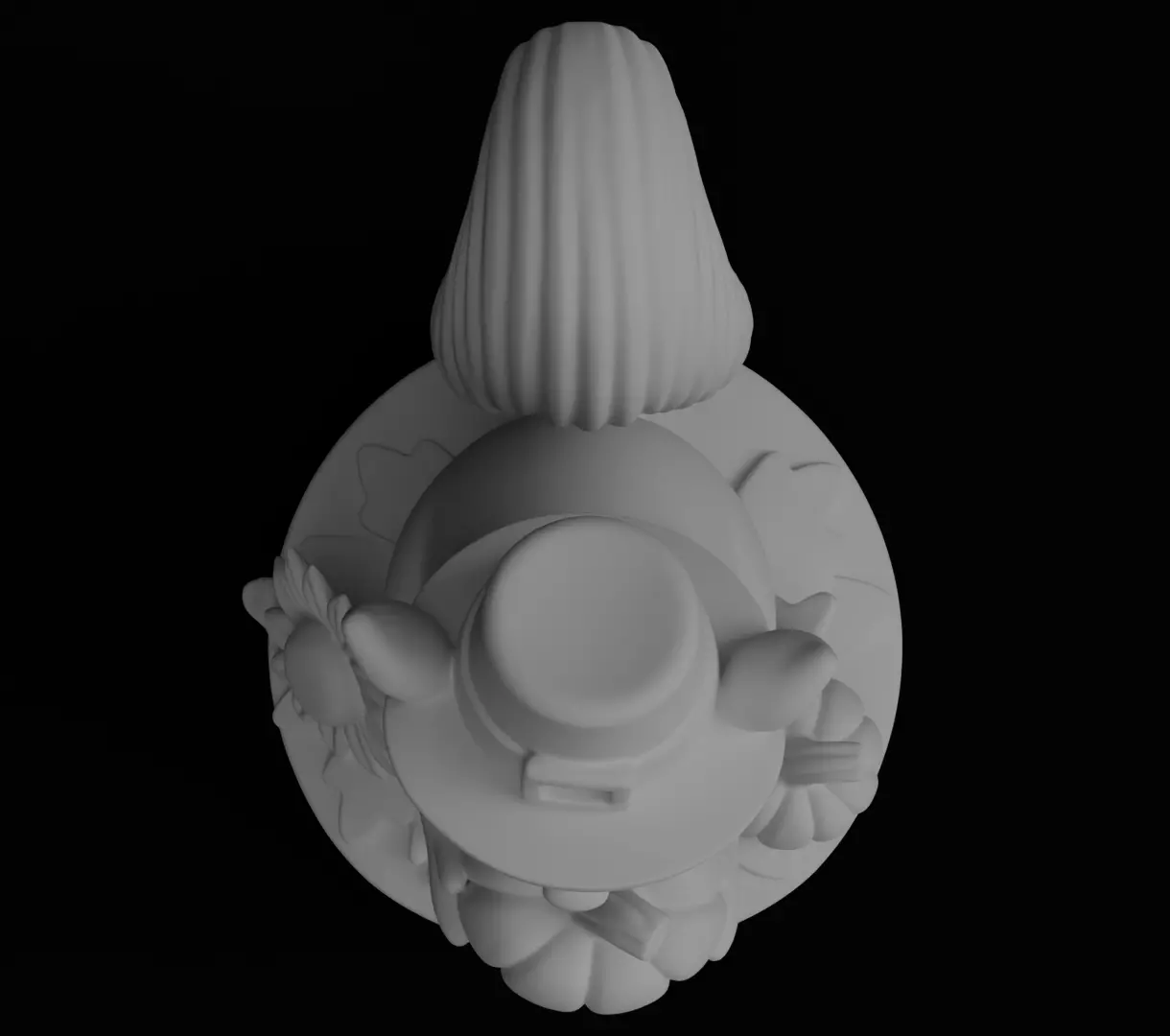 Cute Autumn squirrel Thanksgiving day 3D model for printing 3D print model_16