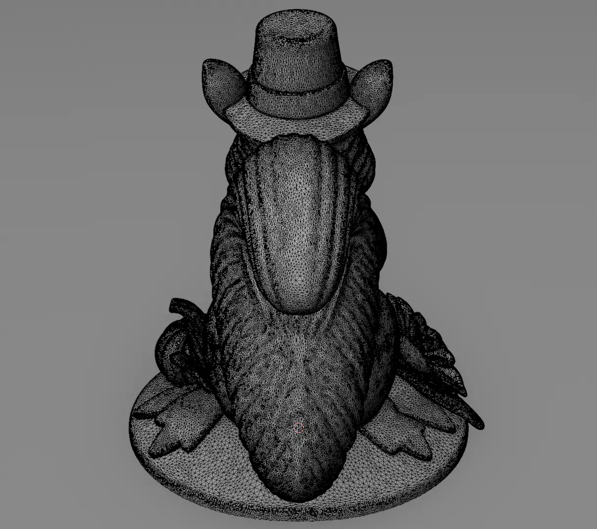 Cute Autumn squirrel Thanksgiving day 3D model for printing 3D print model_9