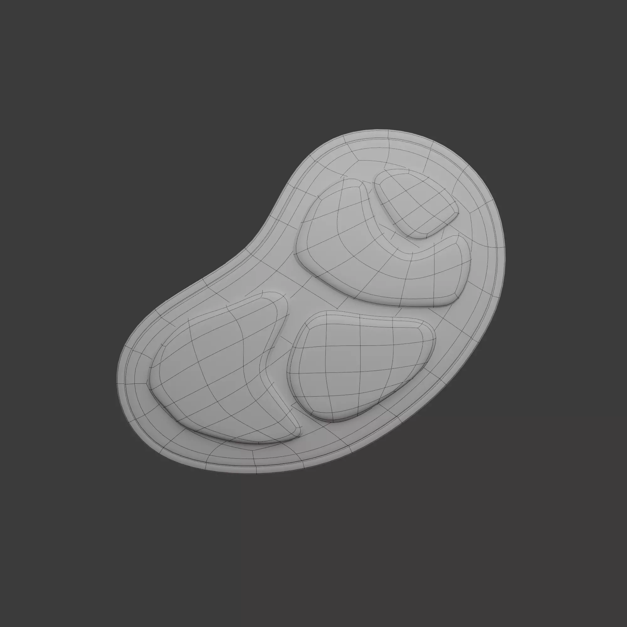  Raw Meat Cartoon 3D model_10