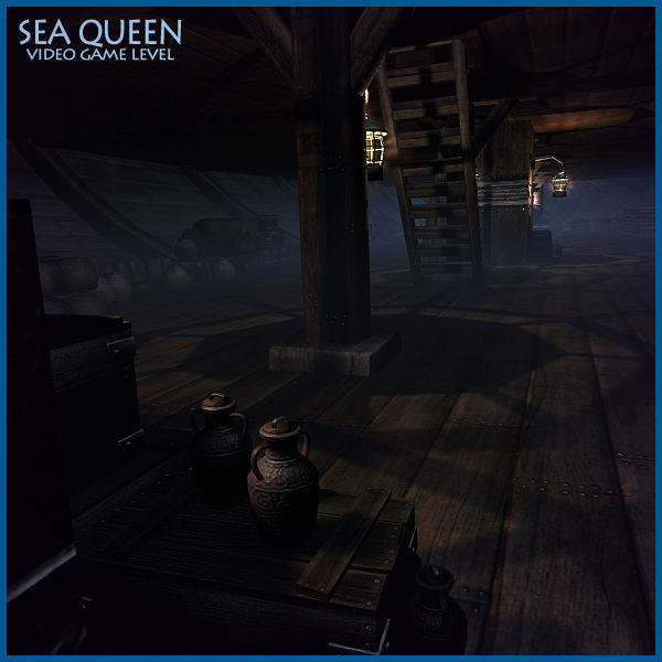 Sea Queen Ship  Low-poly 3D model_15