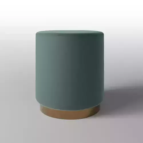 Turquoise ottoman with gold ring 