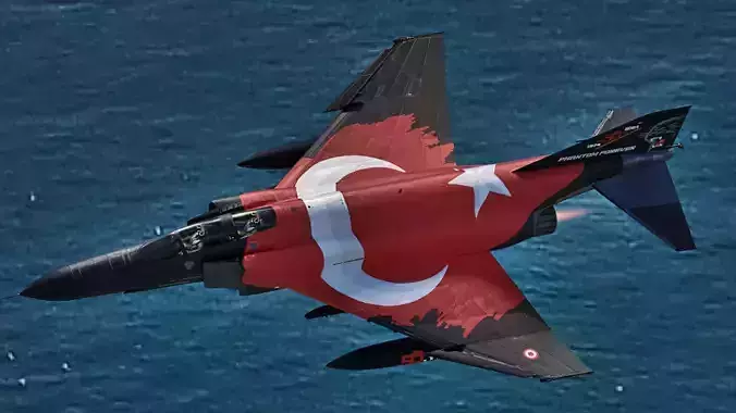 F4 Phantom 2 Turkey-With Cockpit-Fully Rigged-High Resolution