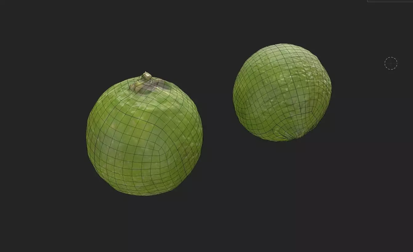 Lemon Green M01 Low-poly 3D model_1