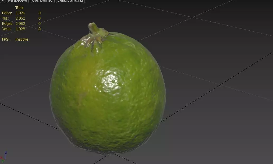 Lemon Green M01 Low-poly 3D model_2