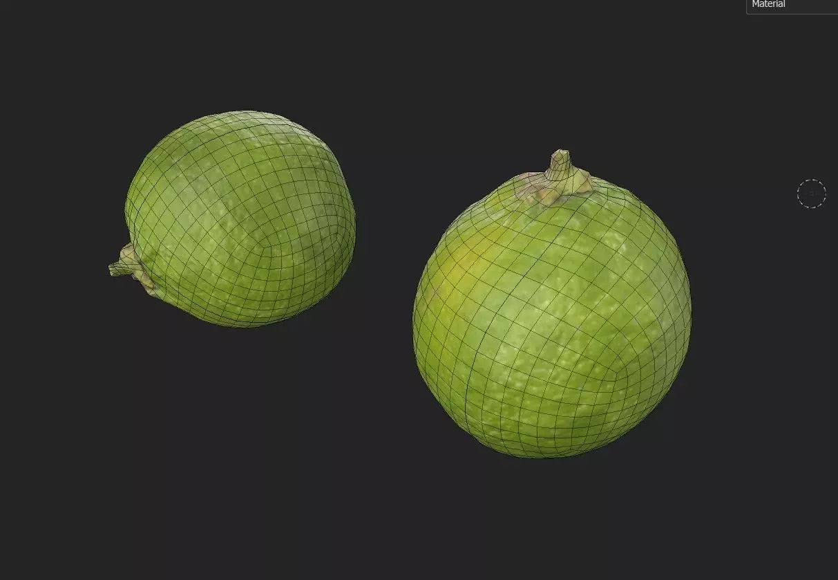 Lemon Green M01 Low-poly 3D model_6
