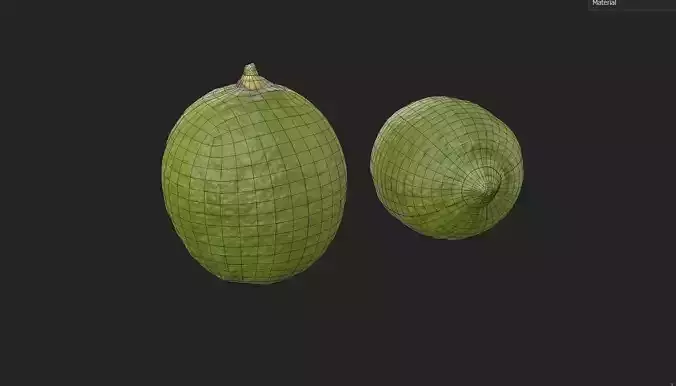 Lemon Green M03 Low-poly 3D model 2
