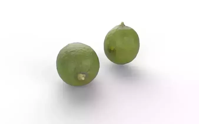 Lemon Green M03 Low-poly 3D model 5