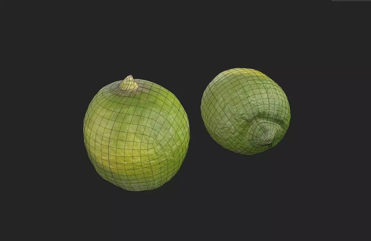 Lemon Green M04 Low-poly 3D model_1