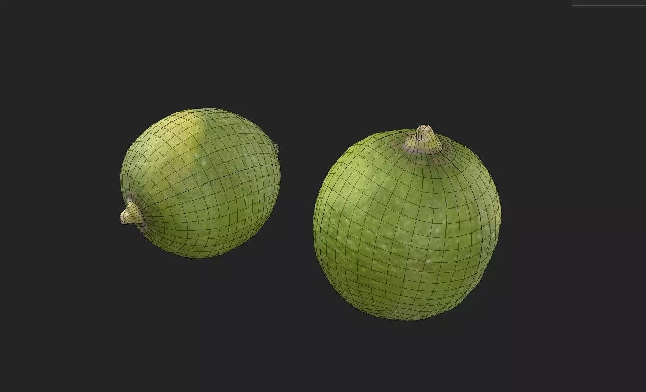 Lemon Green M04 Low-poly 3D model_6