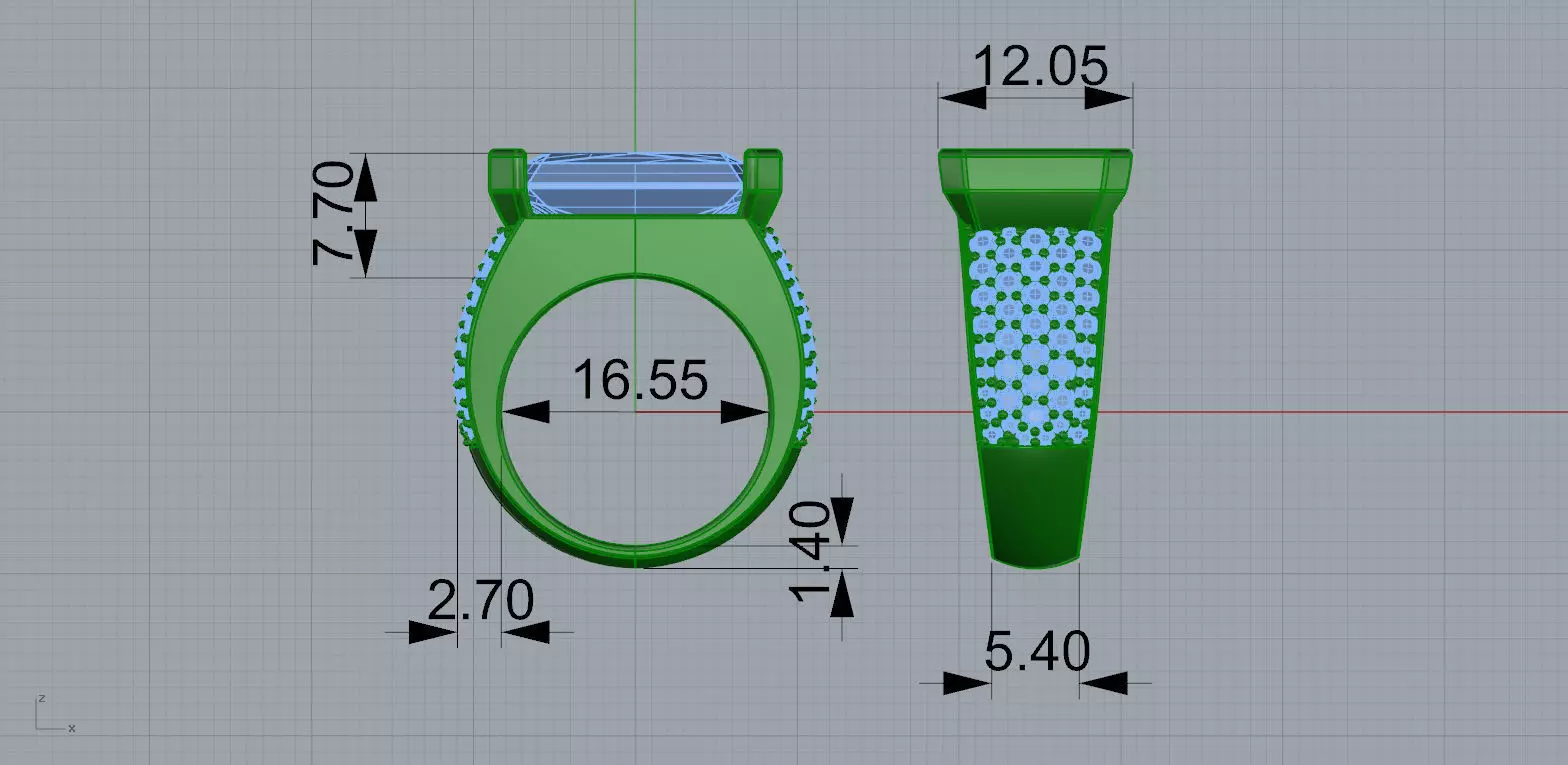 Gold N1553 3D print model_5