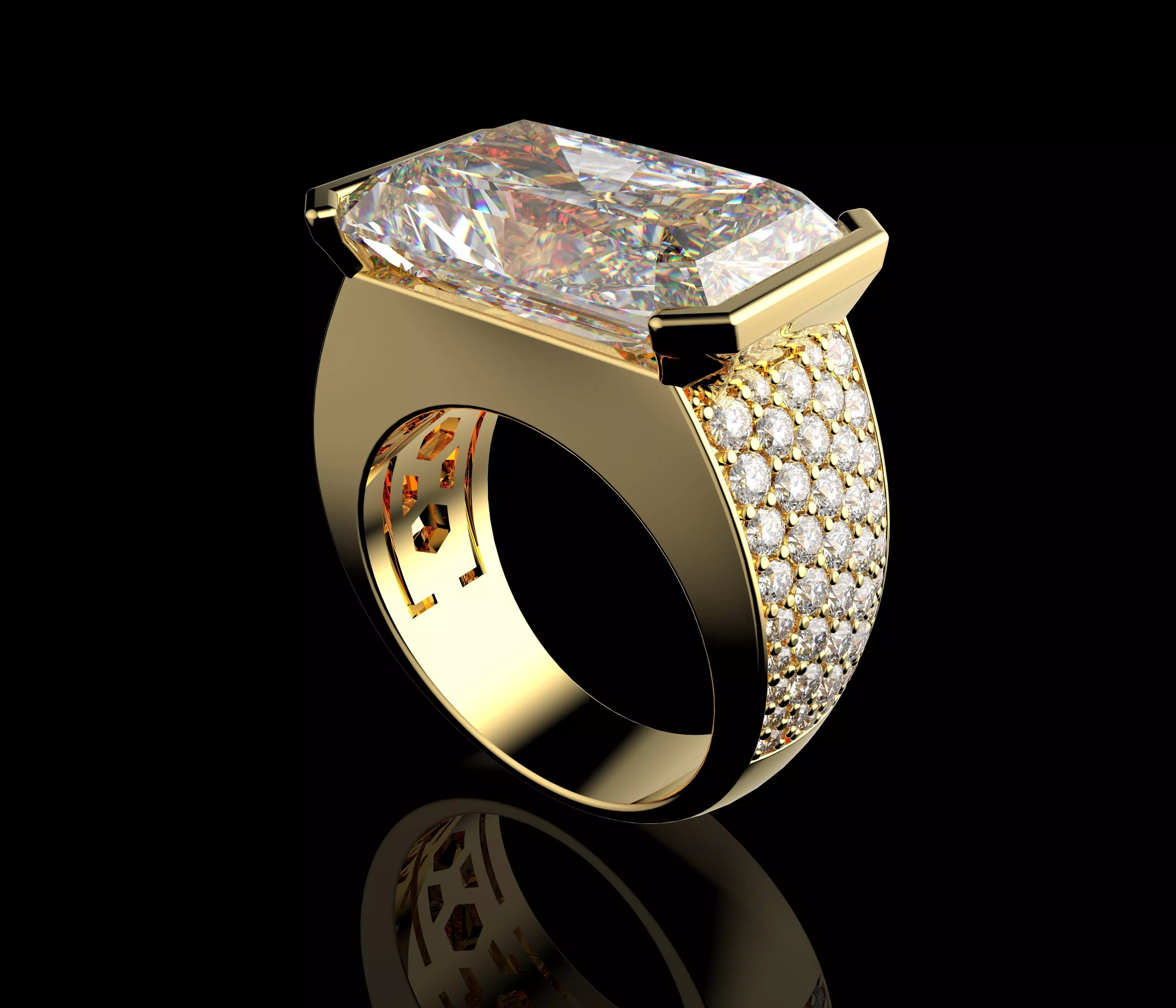 Gold N1553 3D print model_4