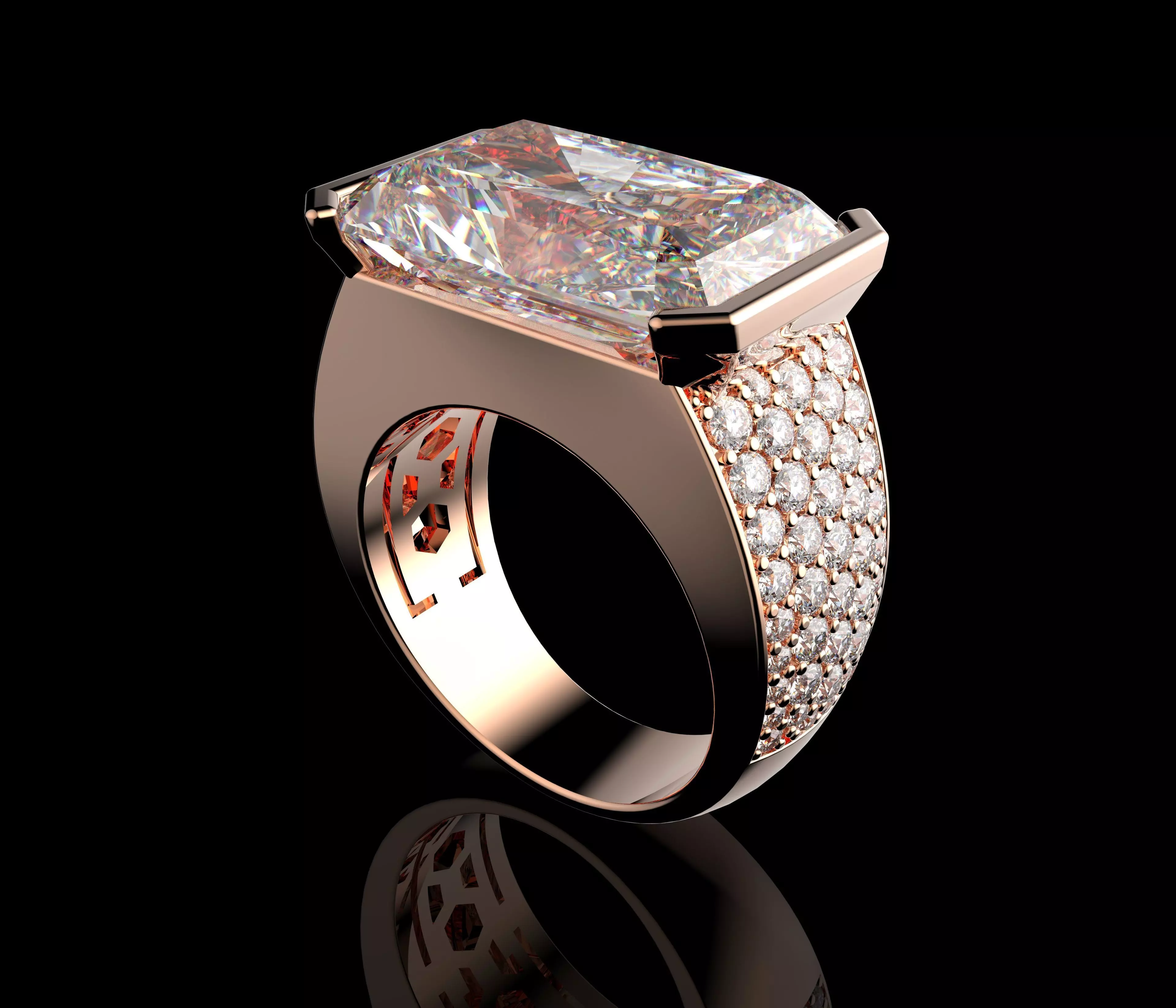 Gold N1553 3D print model_3