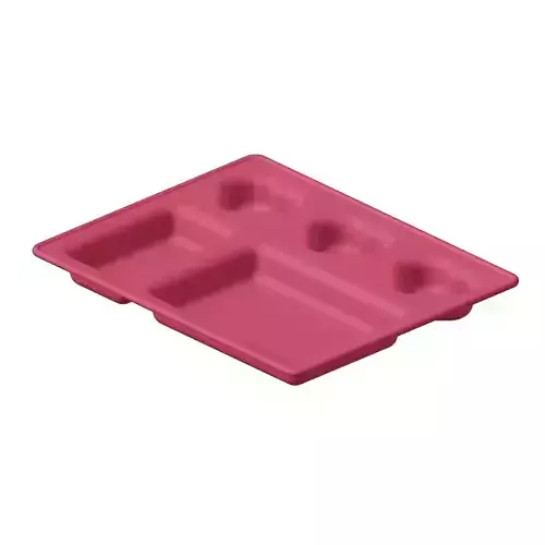 Plastic Heart Dinner Plate