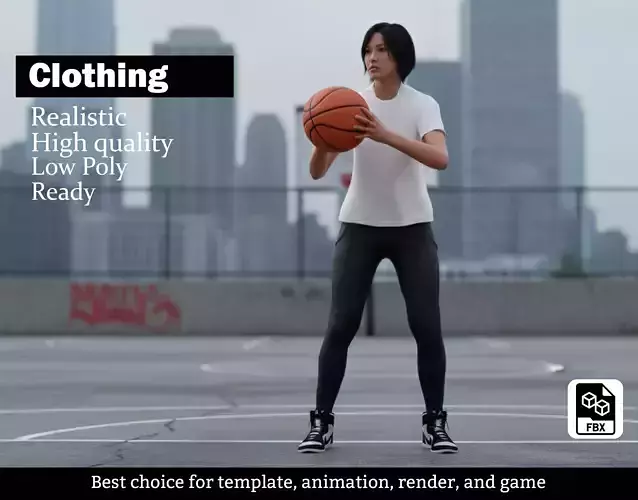 Sporty Female Outfit - T-Shirt Leggings Sneakers