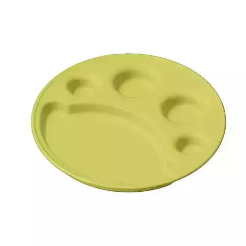 Plastic Stylish Round Dinner Plate