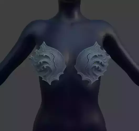 STORMWAVE BRA CUPS 3D print model