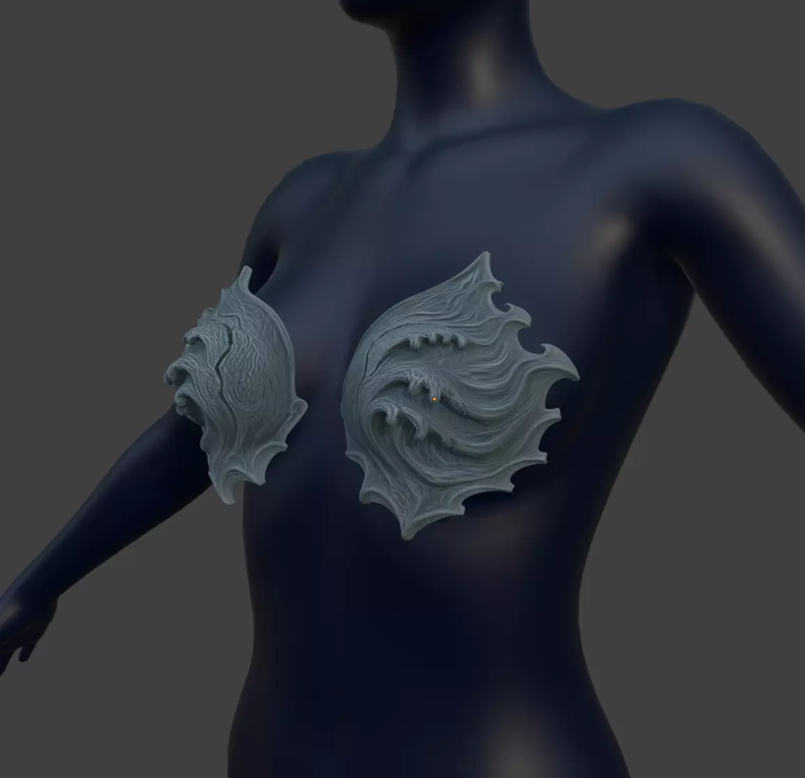 STORMWAVE BRA CUPS 3D print model_1