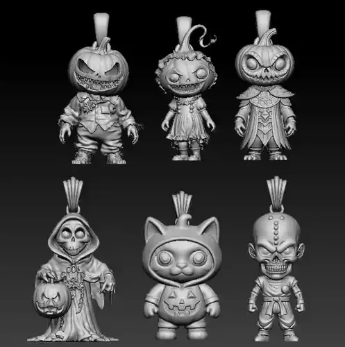 Pumpkin Farmer Trickster Pendant collection 