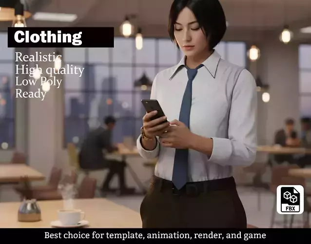 Professional Office Outfit - Shirt Tie