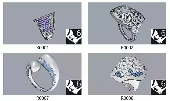 Bulk Ring Models - 50-Piece 3DM Set-Part1-50 