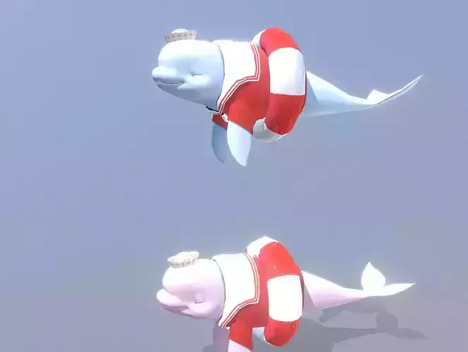 Baby DOLPHIN Smooth Idle fbx png animated