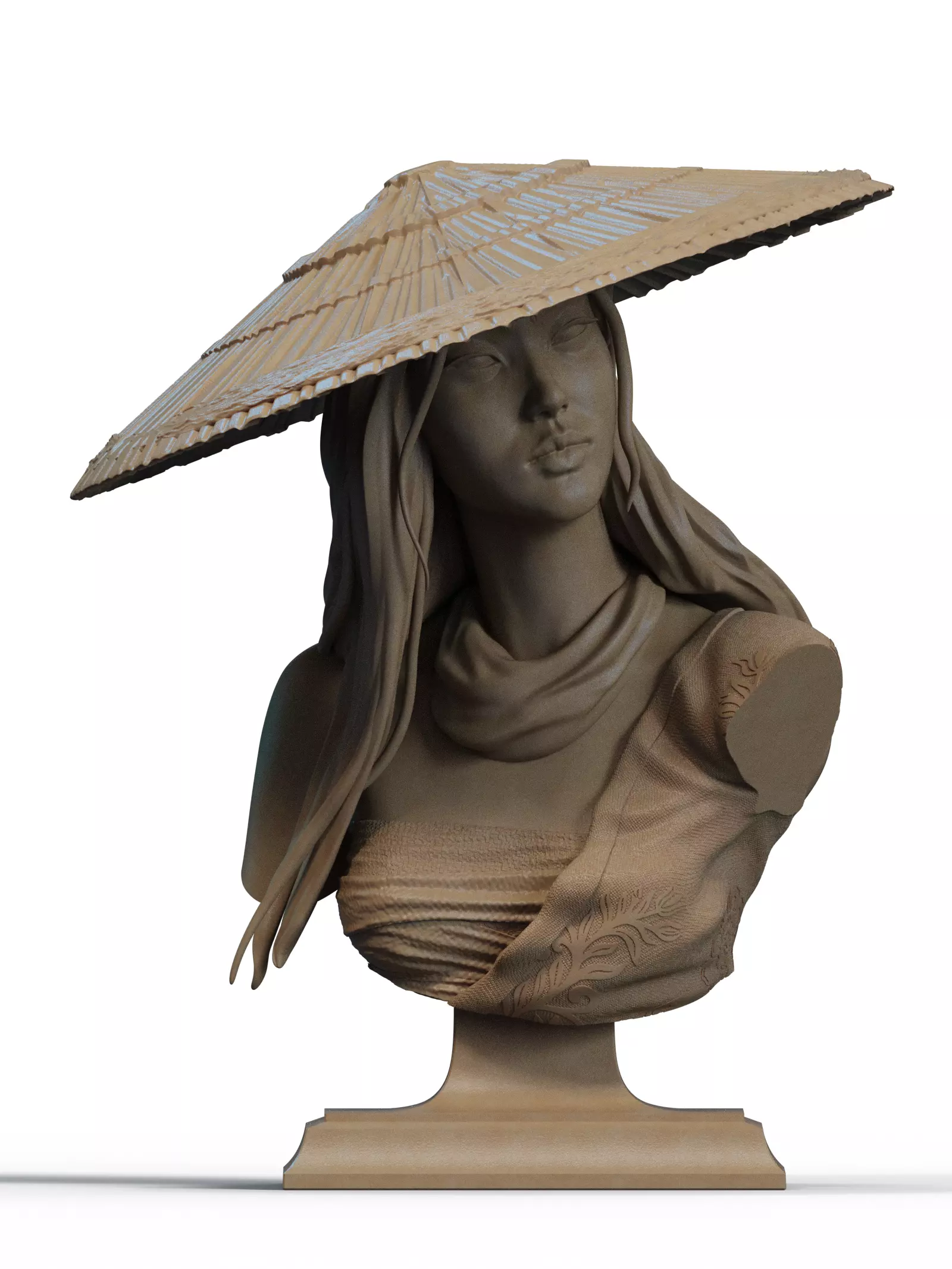 Psylocke Bust 3D Print 3D print model_0