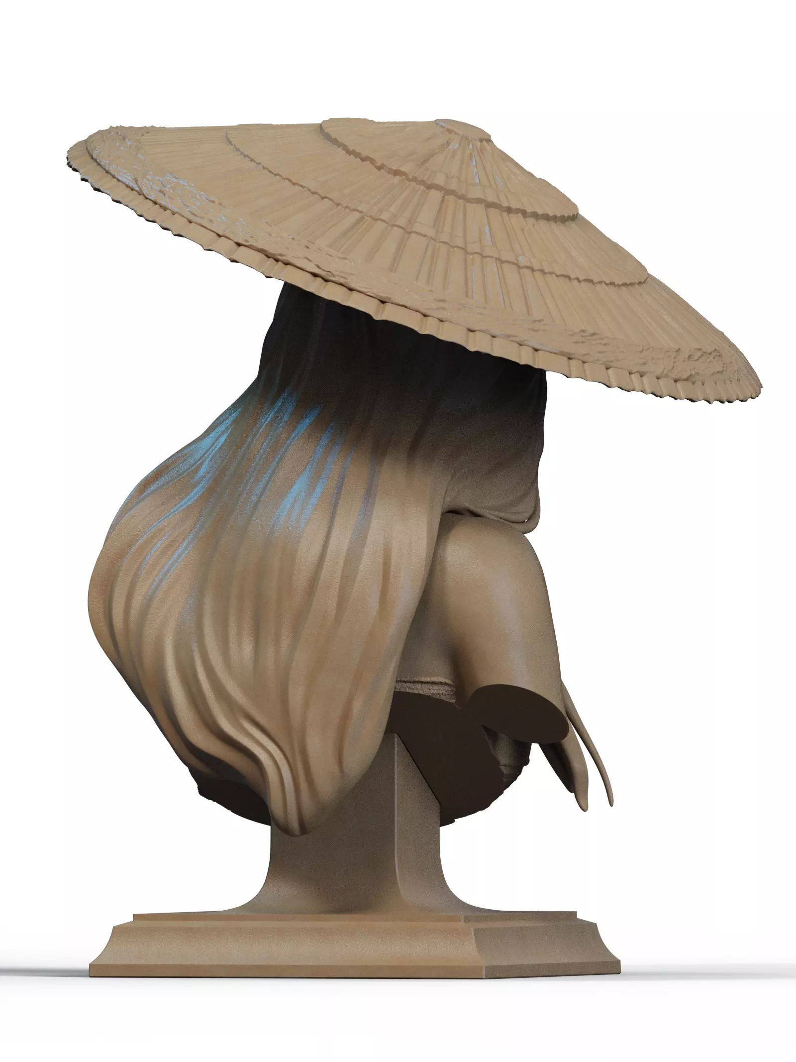 Psylocke Bust 3D Print 3D print model_2