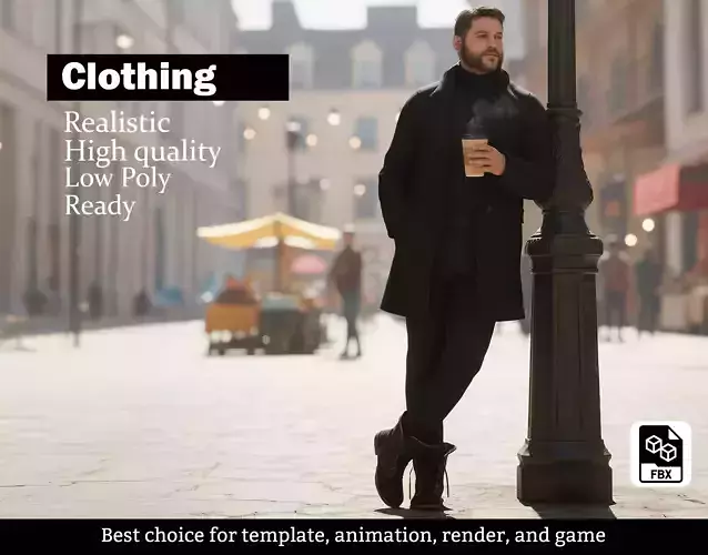 Stylish Winter Coat Set with Pants Combat Boots