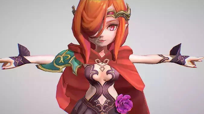 Fanha - Emperor Of Vandole - Secret Of Mana - Cute Anime Girl