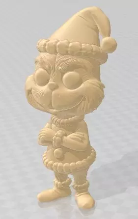 Funko - Grinch Printable Doll 3D print model_1