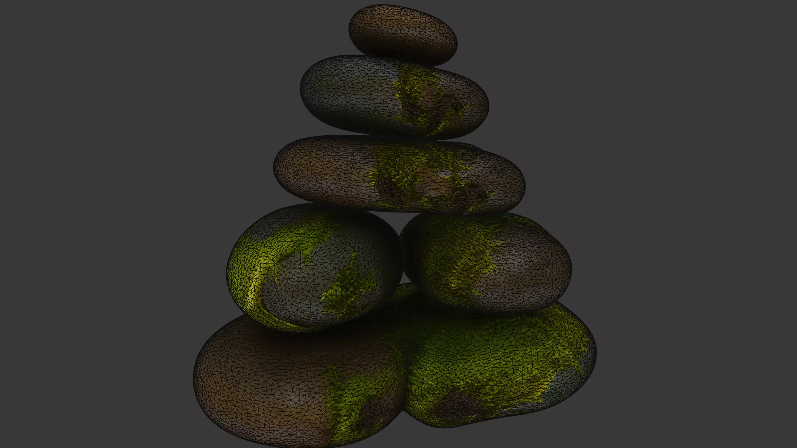 Mossy Rock Pack Vol 4 6 Realistic Forest Rocks and Stones Low-poly 3D model_31