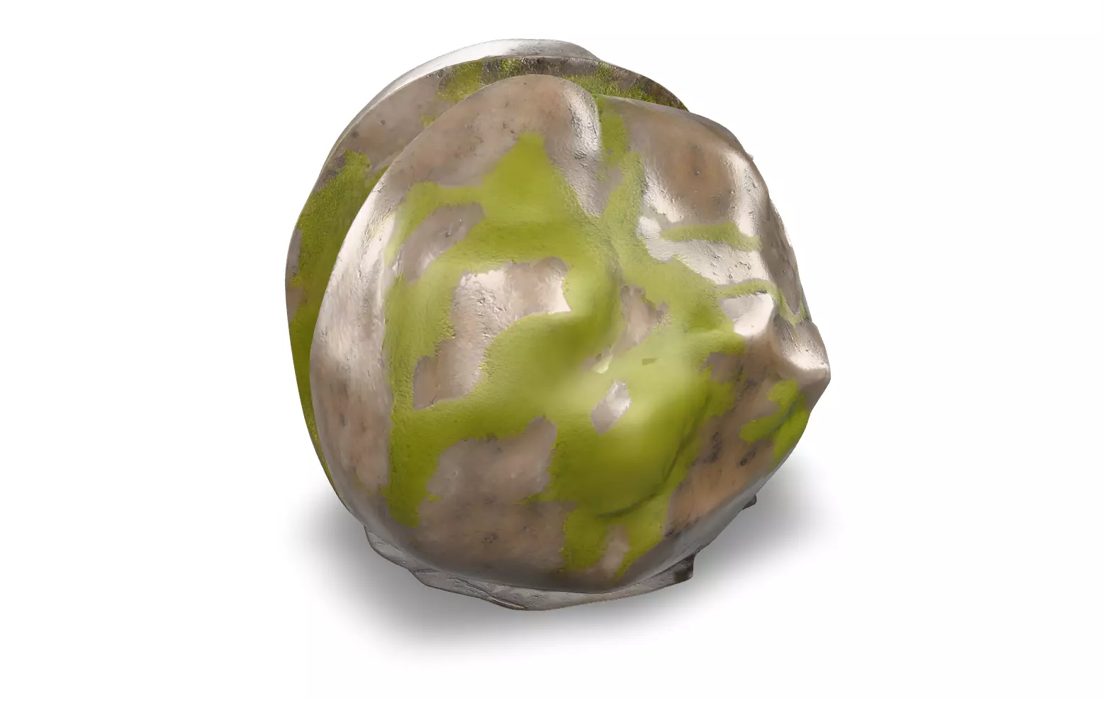 Mossy Rock Pack Vol 4 6 Realistic Forest Rocks and Stones Low-poly 3D model_19