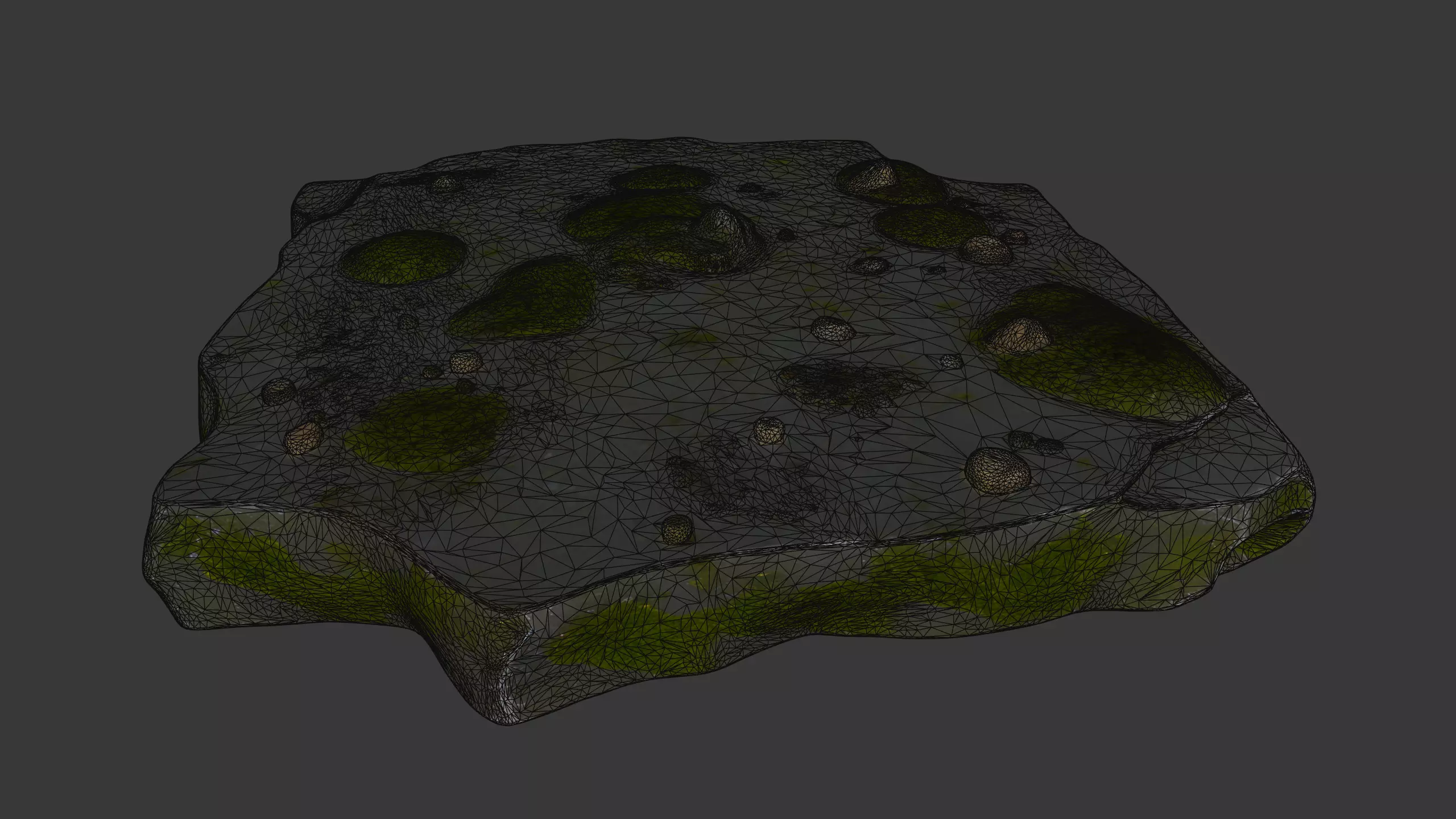 Mossy Rock Pack Vol 4 6 Realistic Forest Rocks and Stones Low-poly 3D model_23