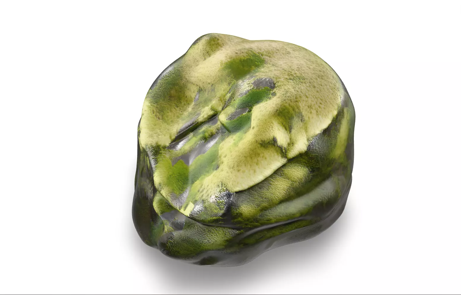 Mossy Rock Pack Vol 4 6 Realistic Forest Rocks and Stones Low-poly 3D model_13