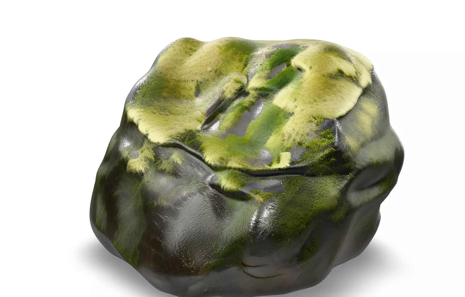 Mossy Rock Pack Vol 4 6 Realistic Forest Rocks and Stones Low-poly 3D model_11