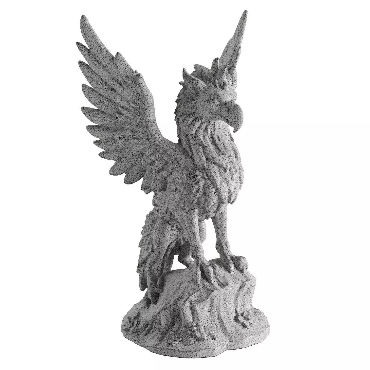griffin majesty 4 statue 3D model_3