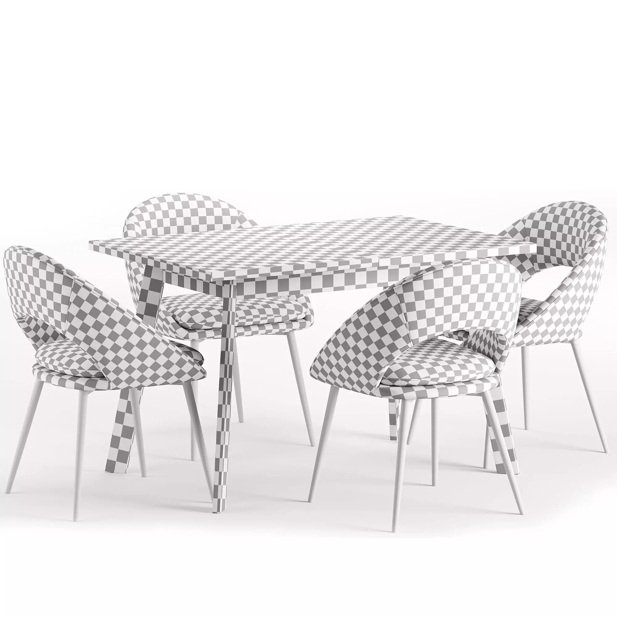 Avery Chair and Avalon Table 3D model_9