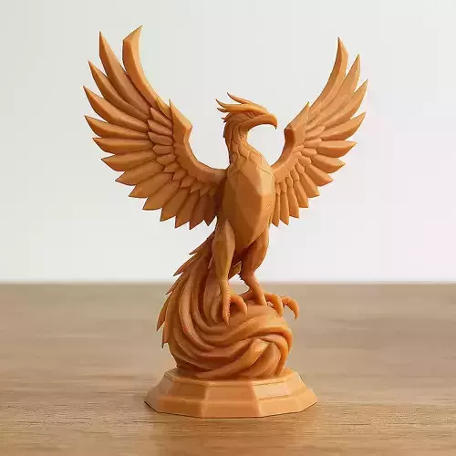 Phoenix Bird Statue  - 3D Printable Decorative Model 