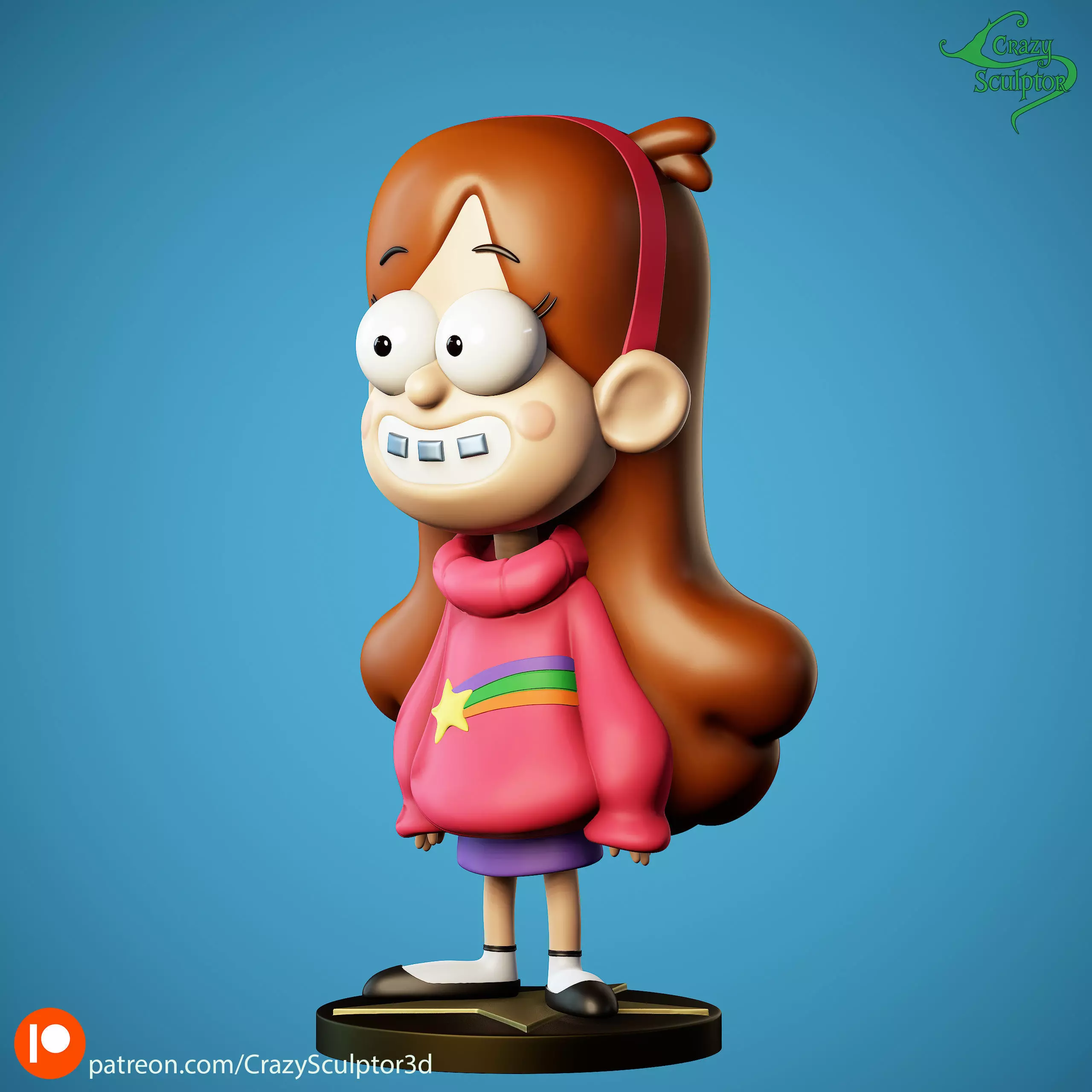 Mabel Pines from Gravity Falls 3D print model_2