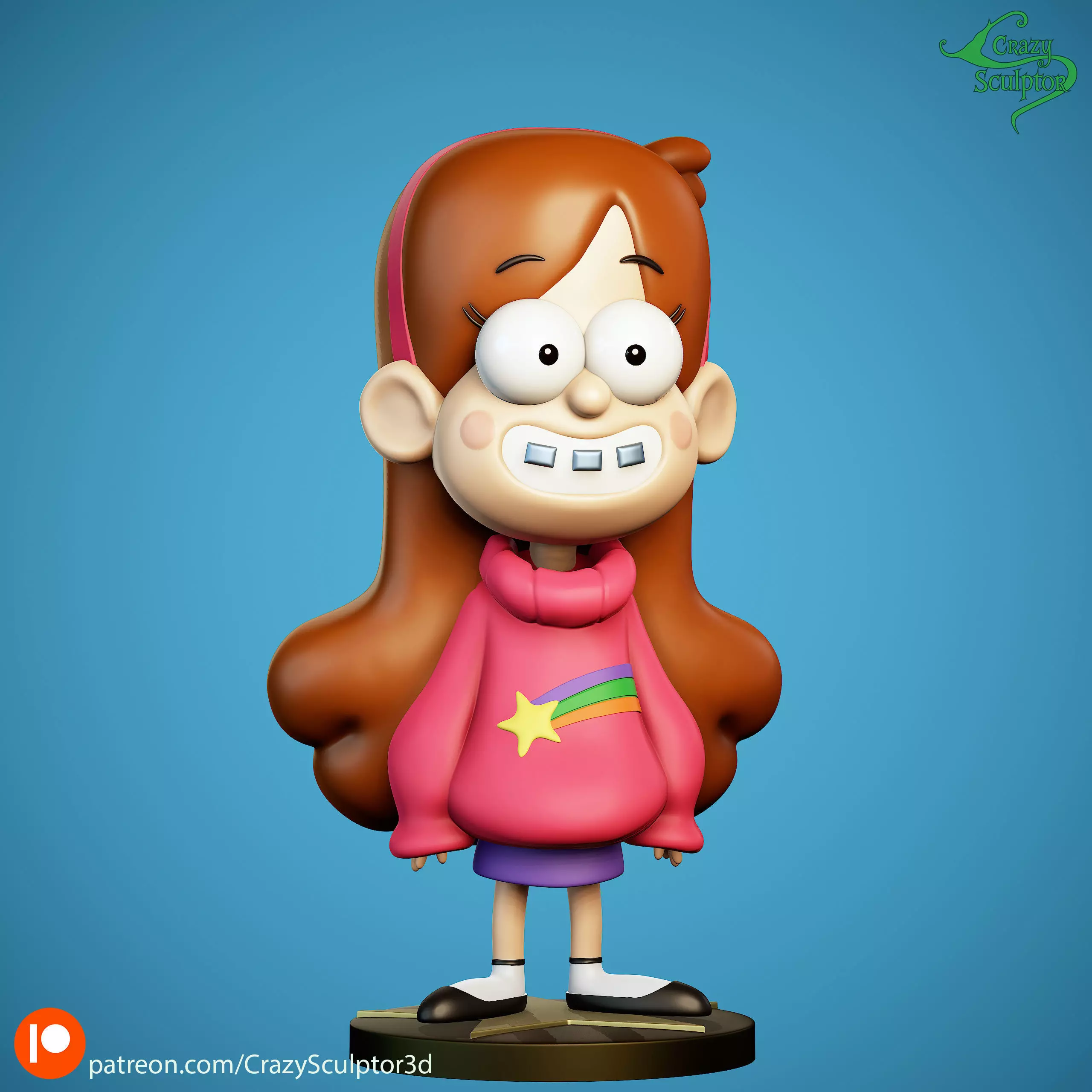 Mabel Pines from Gravity Falls 3D print model_1