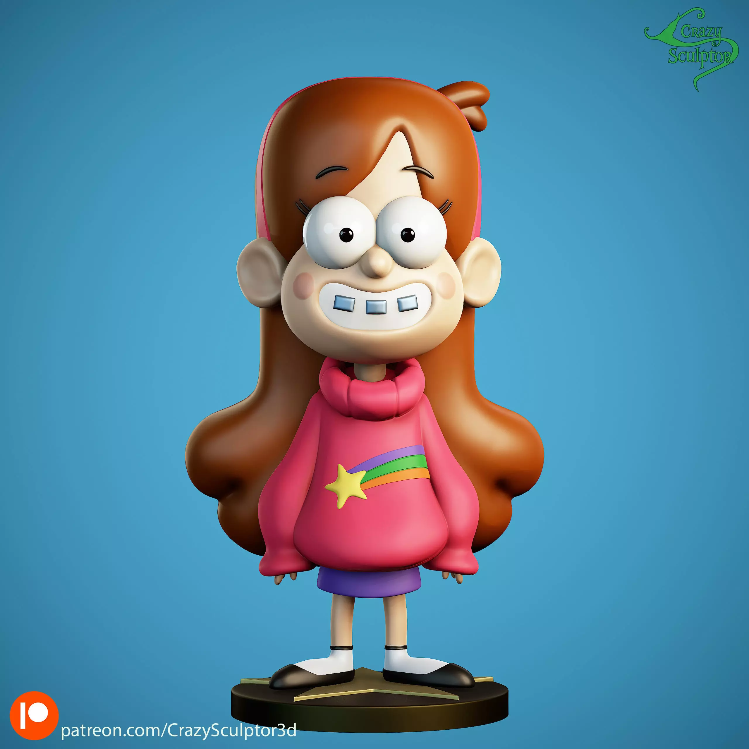 Mabel Pines from Gravity Falls 3D print model_0