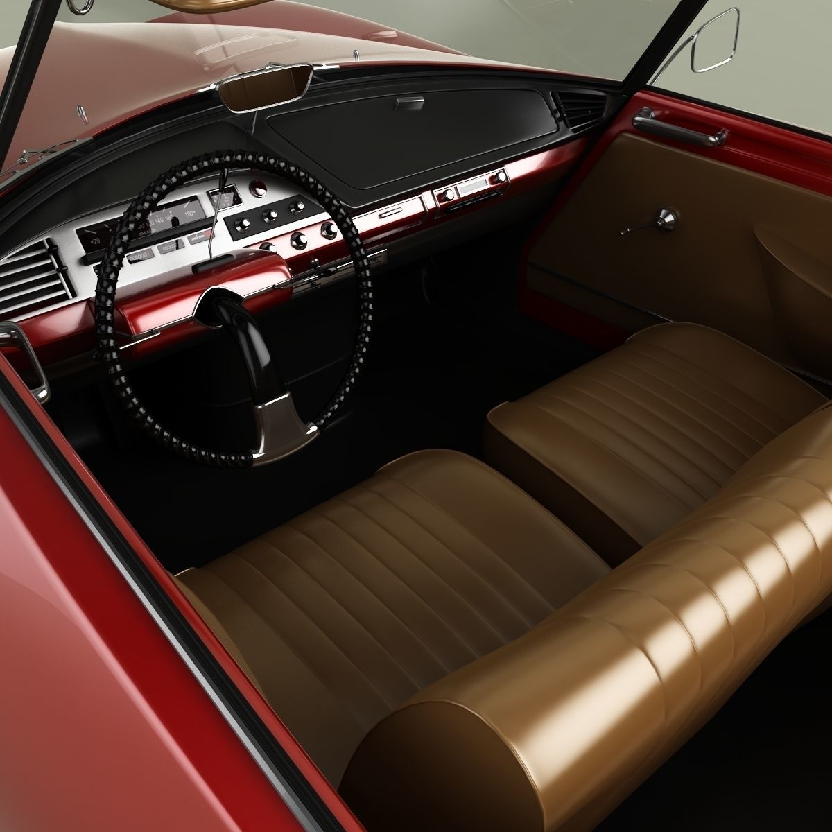 Citroen DS 21 Cabrio 3D model_8