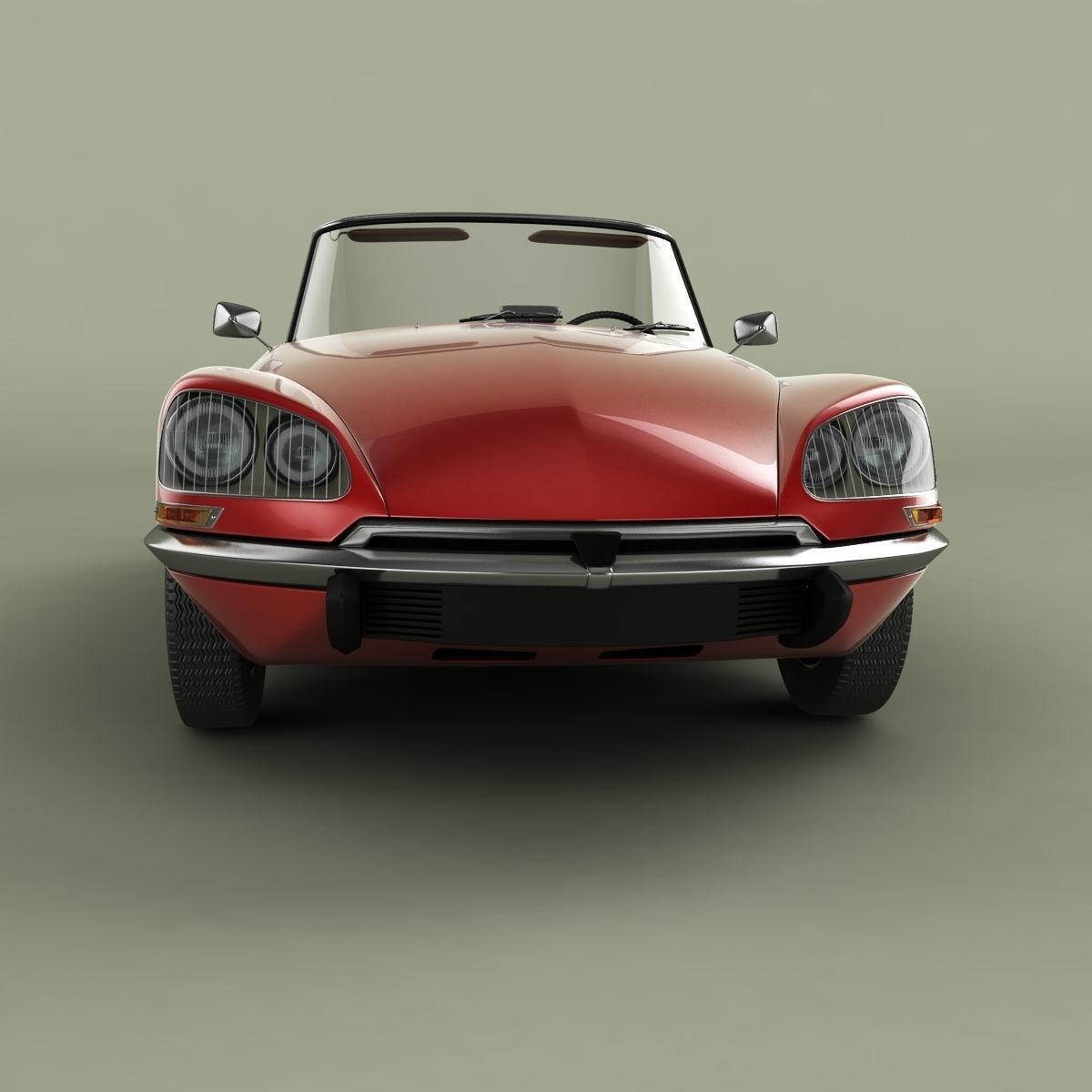 Citroen DS 21 Cabrio 3D model_4