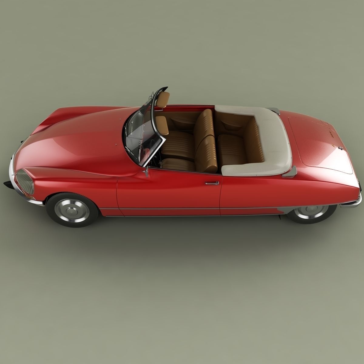 Citroen DS 21 Cabrio 3D model_6
