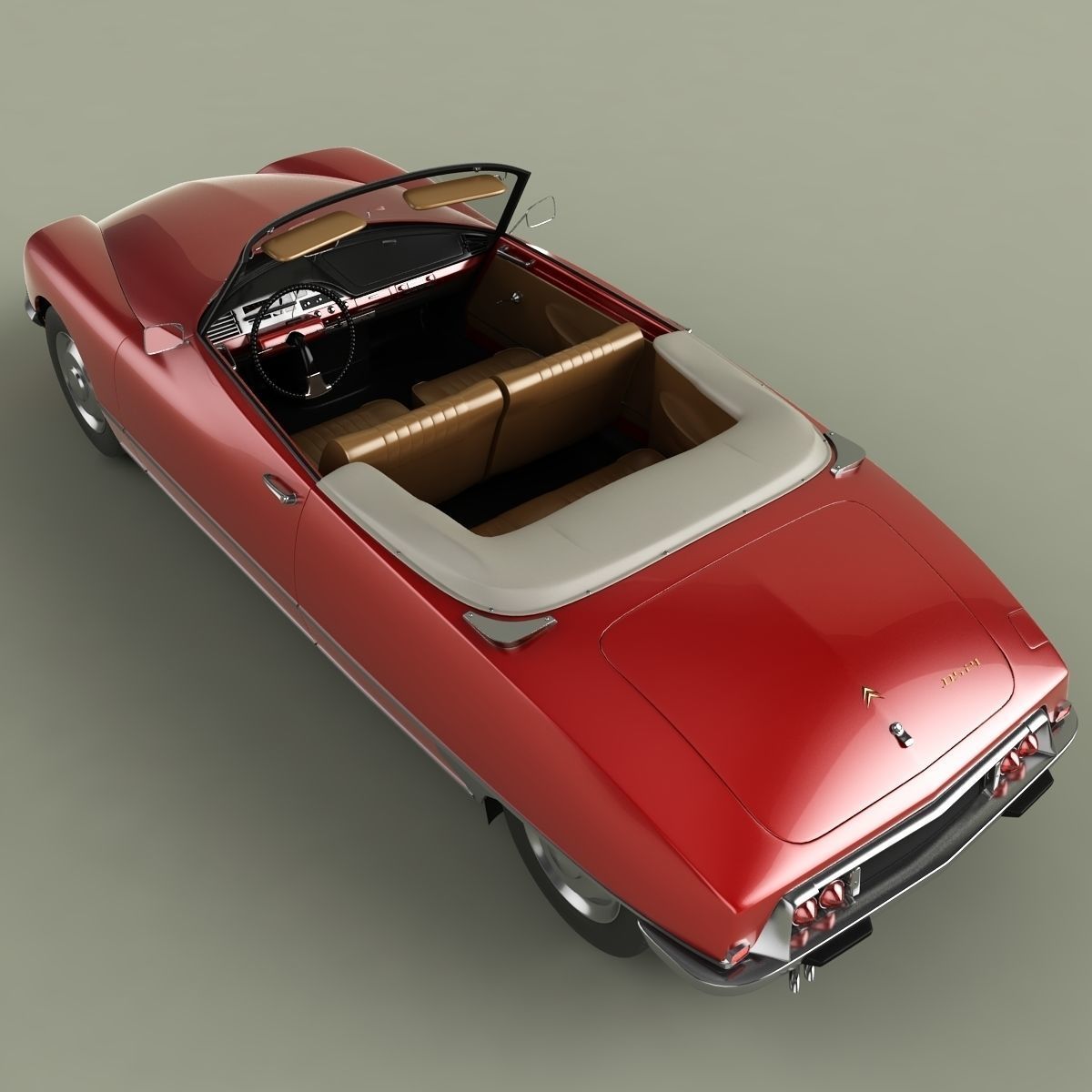Citroen DS 21 Cabrio 3D model_7