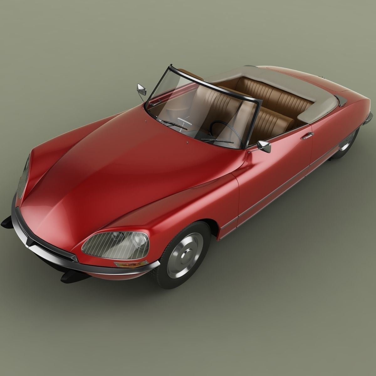 Citroen DS 21 Cabrio 3D model_5