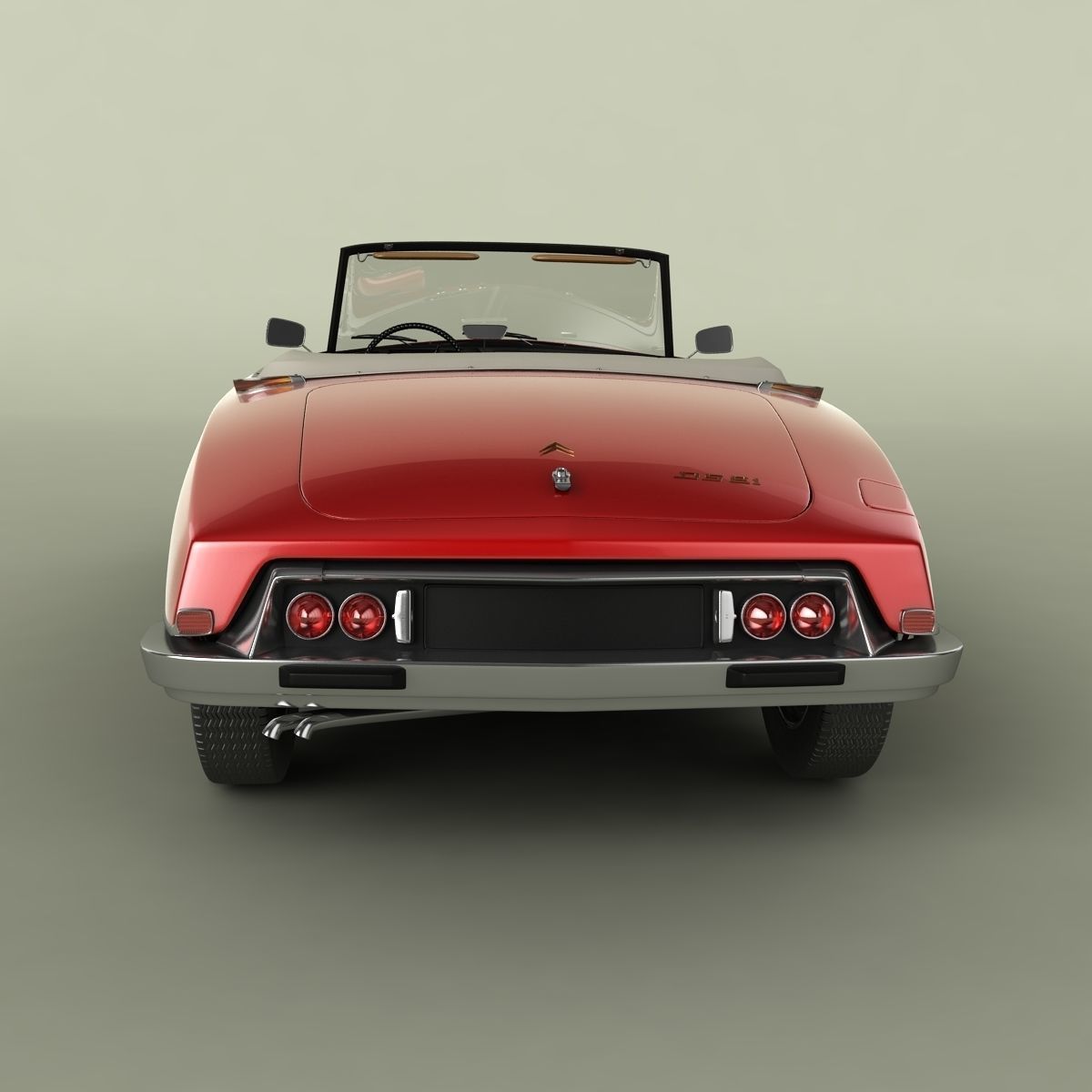 Citroen DS 21 Cabrio 3D model_3